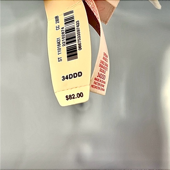 NWT bridal bra VS 34DDD /F crystals and white lace - Picture 14 of 17